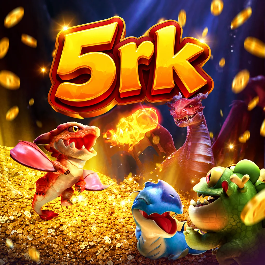 Ilustrasi Dragon Hatch menampilkan naga dan telur mistis di sarang berhias logo 5rk